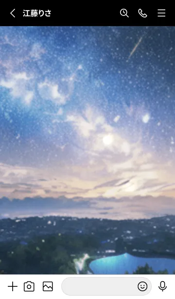 [LINE着せ替え] 銀河の冬空 #MZ44。の画像2