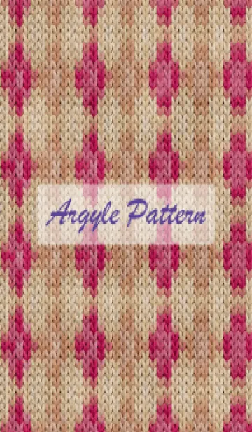 [LINE着せ替え] argyle pattern embroidery 72の画像1