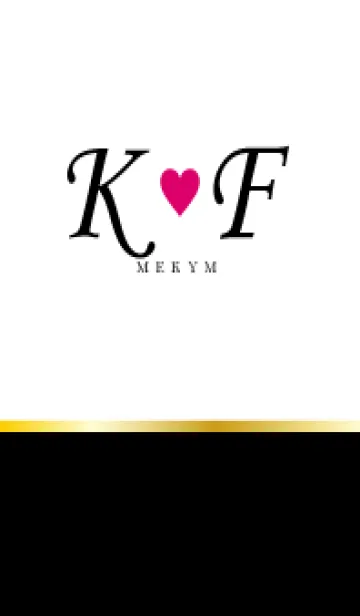 [LINE着せ替え] LOVE INITIAL-K&F イニシャル 7の画像1