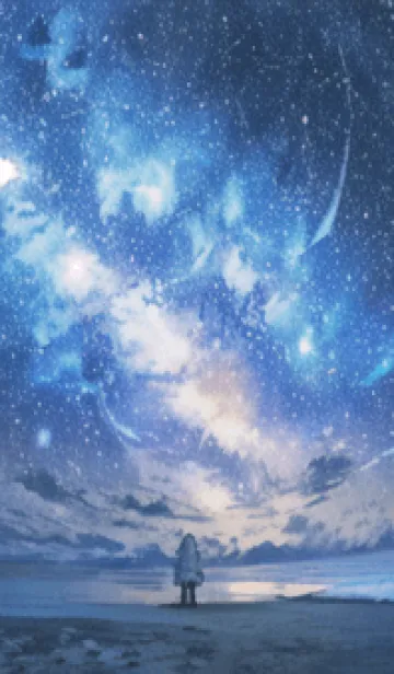 [LINE着せ替え] 銀河の冬空 #MZ42。の画像1