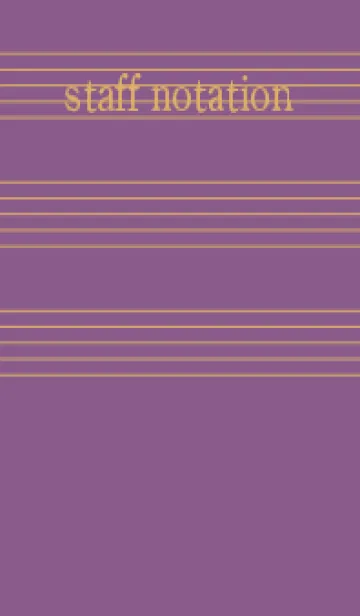 [LINE着せ替え] 五線譜1 古代紫の画像1