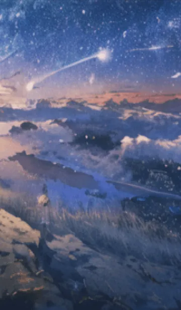 [LINE着せ替え] 銀河の冬空 #MZ41。の画像1