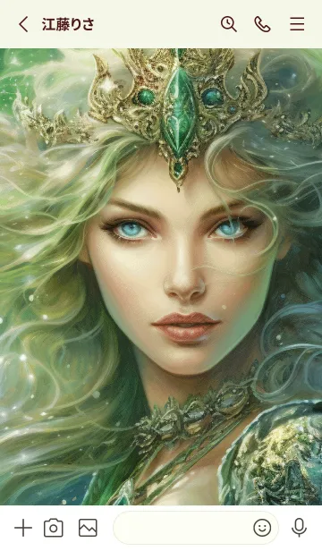 [LINE着せ替え] 運気上昇☆蟹座の女神の画像2