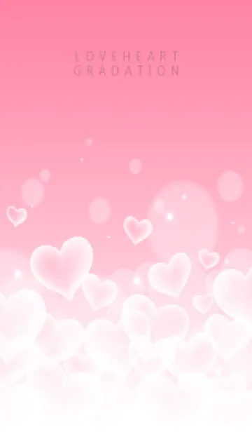[LINE着せ替え] LOVE HEART GRADATION Milkypink 6の画像1