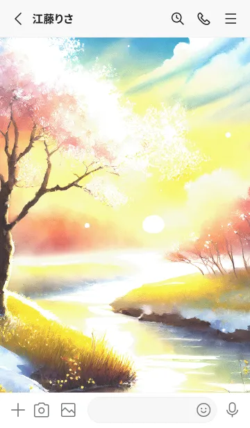 [LINE着せ替え] 優美な冬の風景の着せかえ(Winter-1510)の画像2