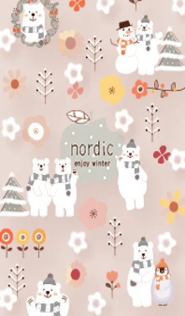 [LINE着せ替え] pinkbrown♡花が舞う08_1の画像1