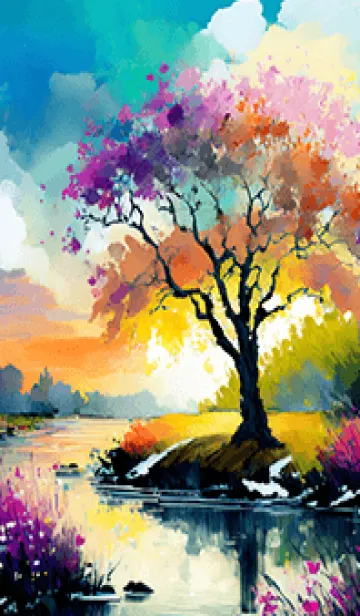 [LINE着せ替え] 優美な冬の風景の着せかえ(Winter-1509)の画像1