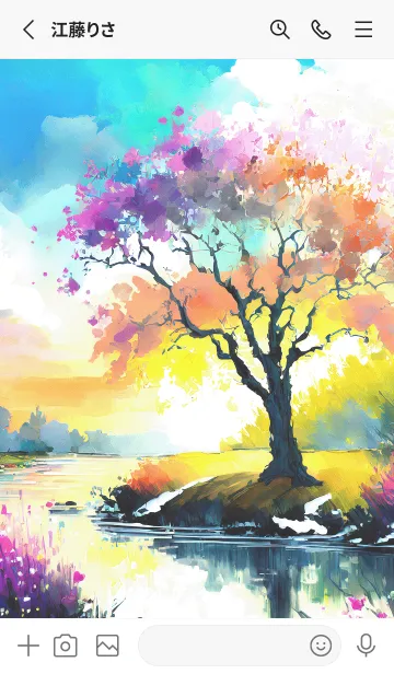 [LINE着せ替え] 優美な冬の風景の着せかえ(Winter-1509)の画像2