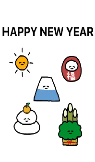 [LINE着せ替え] Happy New Year:)の画像1