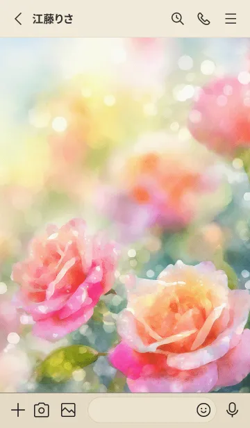 [LINE着せ替え] 薔薇(バラ)の花の着せかえ(R1482)の画像2