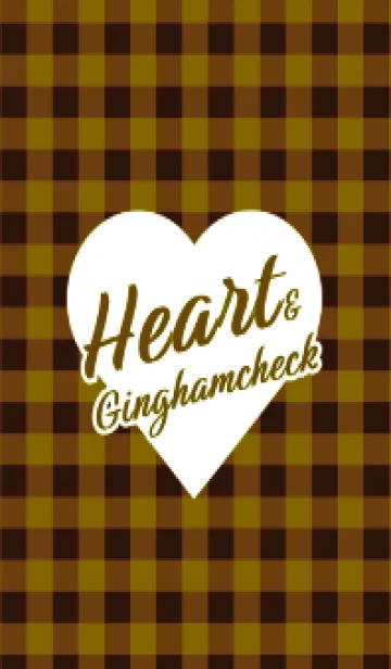[LINE着せ替え] ハート ギンガムチェック 131の画像1