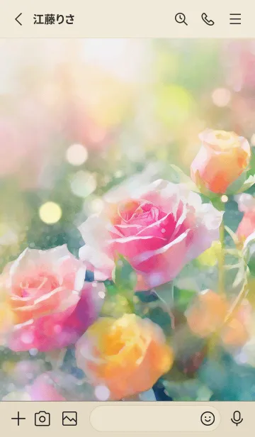 [LINE着せ替え] 薔薇(バラ)の花の着せかえ(R1481)の画像2