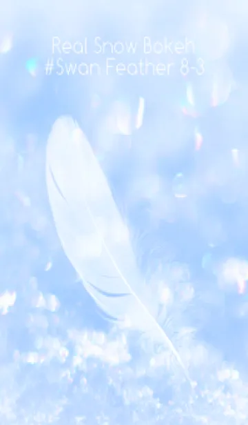 [LINE着せ替え] Real Snow Bokeh #Swan Feather 8-3の画像1