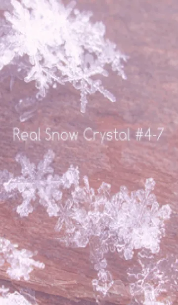 [LINE着せ替え] Real Snow Crystal #4-7の画像1