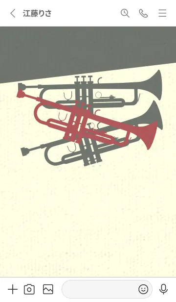 [LINE着せ替え] Trumpet CLR クラーレットの画像2