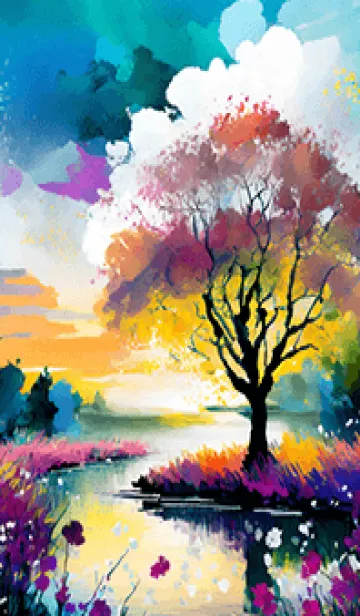 [LINE着せ替え] 優美な冬の風景の着せかえ(Winter-1513)の画像1