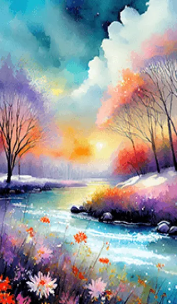 優美な冬の風景の着せかえ(Winter-1512)の着せ替えメイン画像