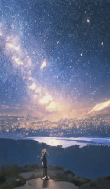 [LINE着せ替え] 銀河の冬空 #MZ310。の画像1