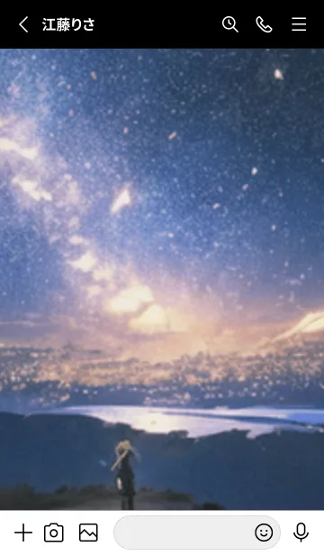 [LINE着せ替え] 銀河の冬空 #MZ310。の画像2