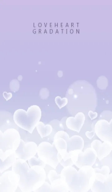 [LINE着せ替え] LOVE HEART GRADATION Purple&Pink 18の画像1