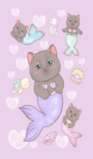 Cat mermaid Mercat 24の着せ替えメイン画像