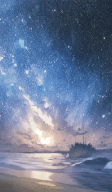 [LINE着せ替え] 銀河の冬空 #MZ38。の画像1