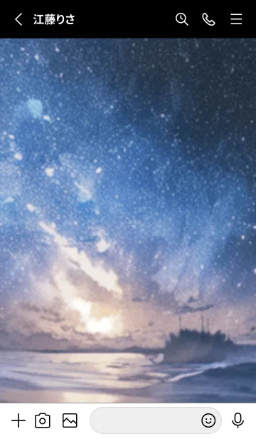 [LINE着せ替え] 銀河の冬空 #MZ38。の画像2