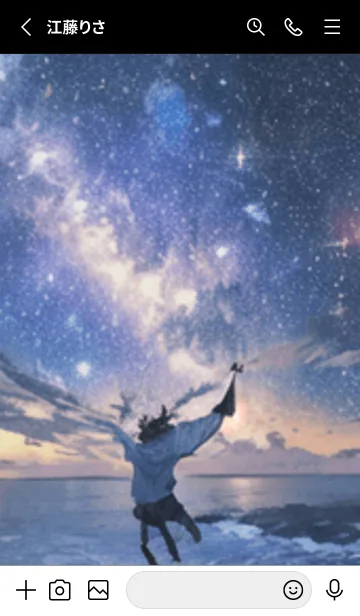 [LINE着せ替え] 銀河の冬空 #MZ37。の画像2