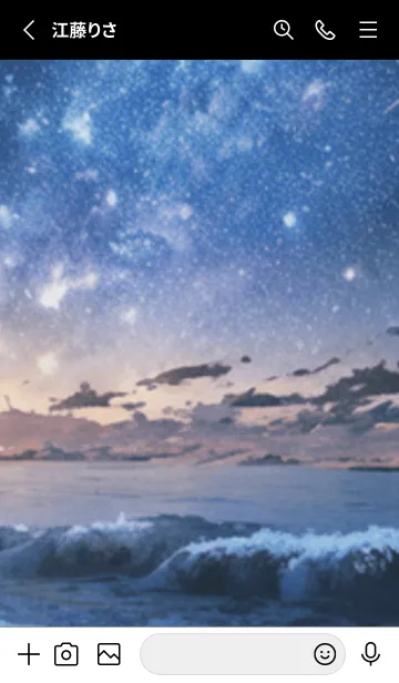[LINE着せ替え] 銀河の冬空 #MZ36。の画像2