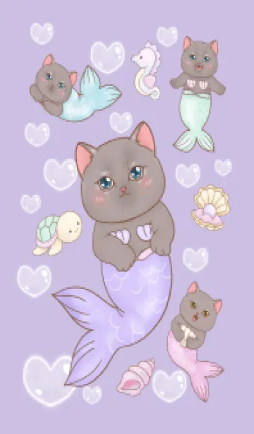 Cat mermaid Mercat 19の着せ替えメイン画像