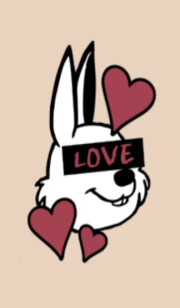 [LINE着せ替え] ラブ ラビット 106の画像1