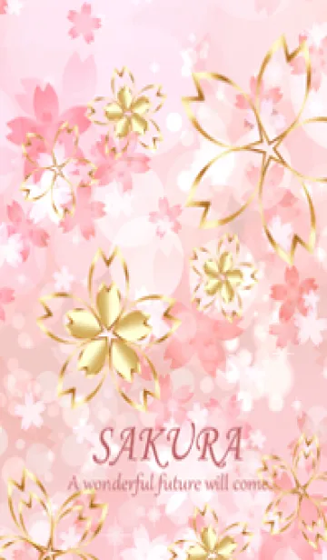 [LINE着せ替え] 優しい幸せを運ぶ軽やかなさくらの花・18の画像1