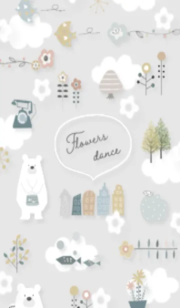Gray♡Flowers dance01_1の着せ替えメイン画像
