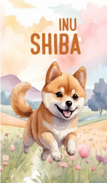 Shiba Inu In Flower Theme 2 (JP)の着せ替えメイン画像