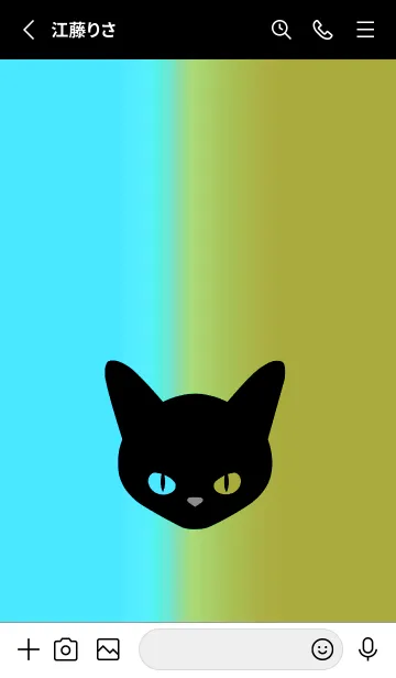 [LINE着せ替え] ブラック キャット 244の画像2