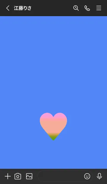 [LINE着せ替え] グラデーション ハート 69の画像2