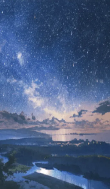 [LINE着せ替え] 銀河の冬空 #MaA28。の画像1