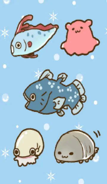 [LINE着せ替え] 海と水辺の生き物5 ver.深海生物の画像1