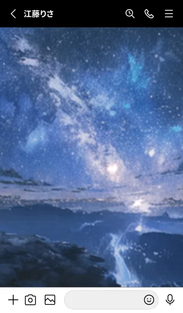 [LINE着せ替え] 銀河の冬空 #MaA23。nの画像2