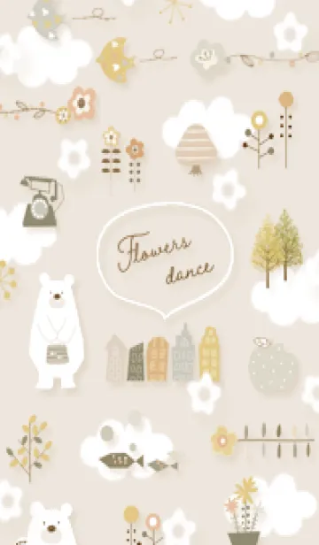 beige♡Flowers dance05_1の着せ替えメイン画像