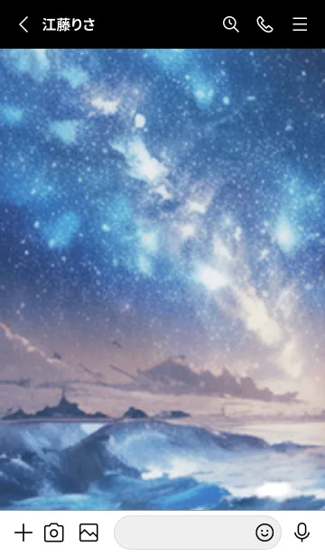 [LINE着せ替え] 銀河の冬空 #MaA22。nの画像2