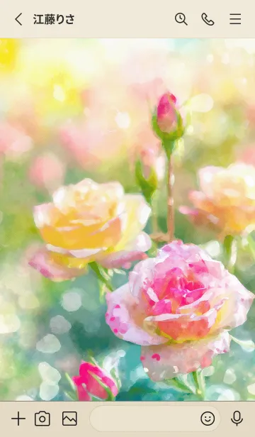 [LINE着せ替え] 薔薇(バラ)の花の着せかえ(R1518)の画像2