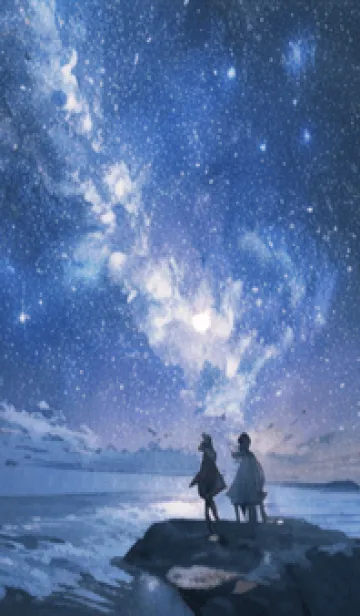 [LINE着せ替え] 銀河の冬空 #MZ320。の画像1