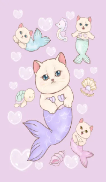 Cat mermaid Mercat 12の着せ替えメイン画像