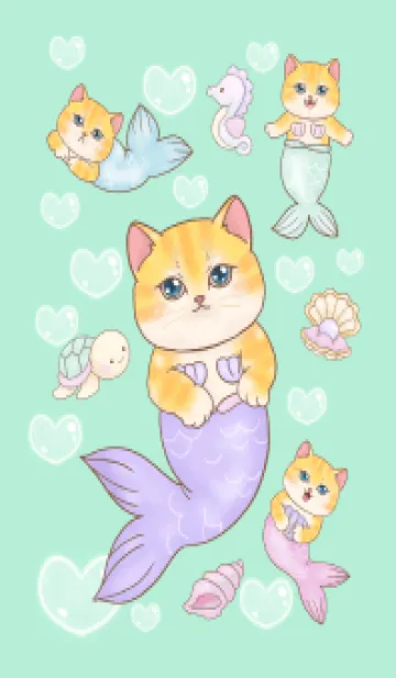 Cat mermaid Mercat 17の着せ替えメイン画像