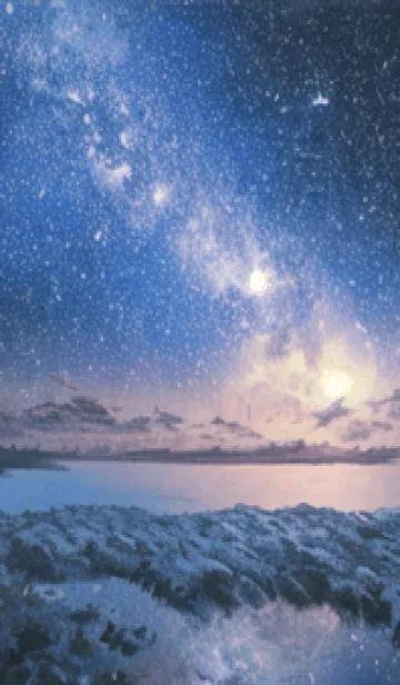 [LINE着せ替え] 銀河の冬空 #MZ319。の画像1