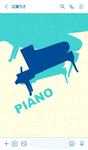 [LINE着せ替え] Piano CLR ラピスラズリーの画像2