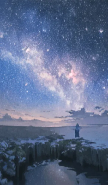 [LINE着せ替え] 銀河の冬空 #MaB02。の画像1