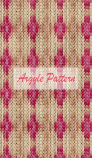 [LINE着せ替え] argyle pattern embroidery 75の画像1