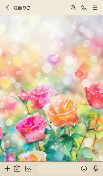 [LINE着せ替え] 薔薇(バラ)の花の着せかえ(R1521)の画像2